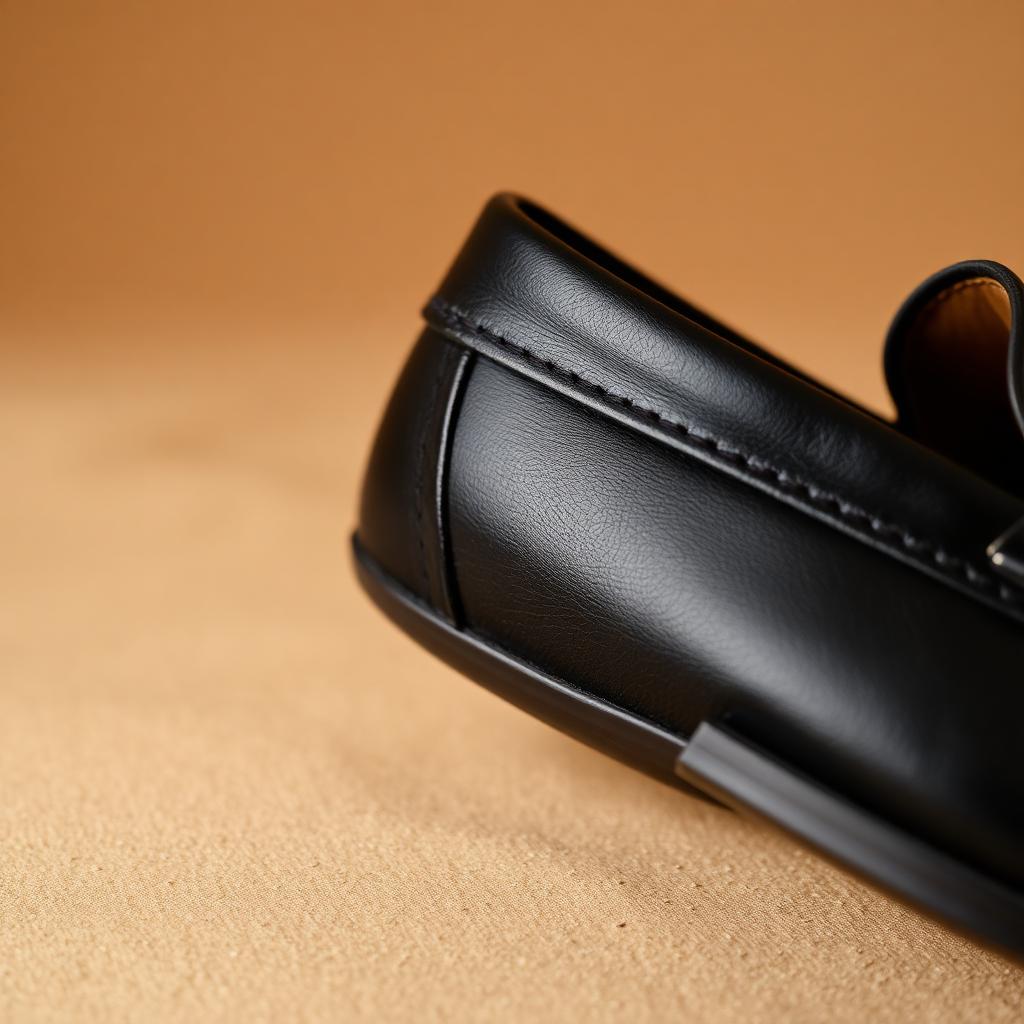 Black Leather Loafers — sole detail thumbnail
